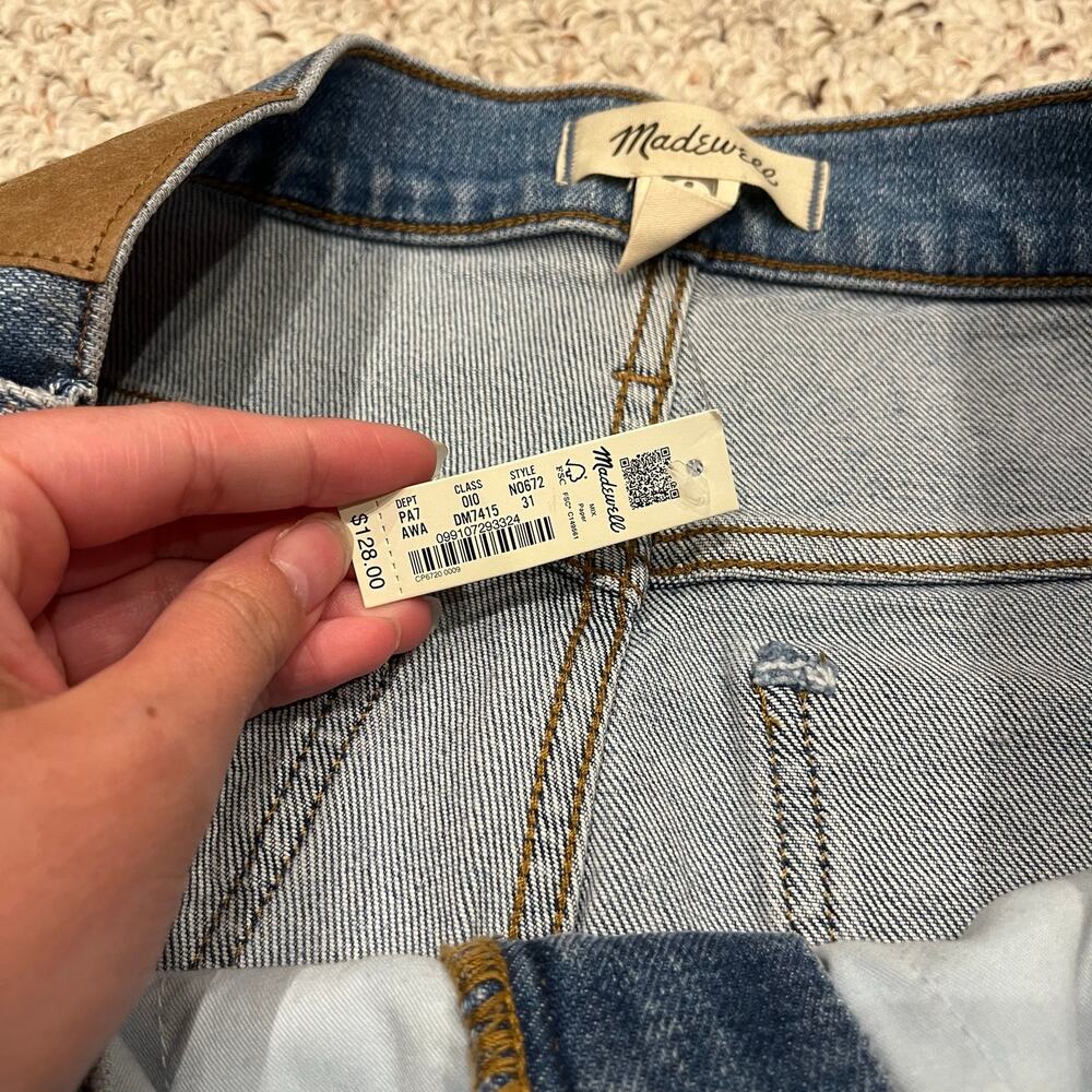 NWT Madewell Flea Market Flare Jeans 31 Medium Wash Stretch Classic Denim - Picture 2 of 7